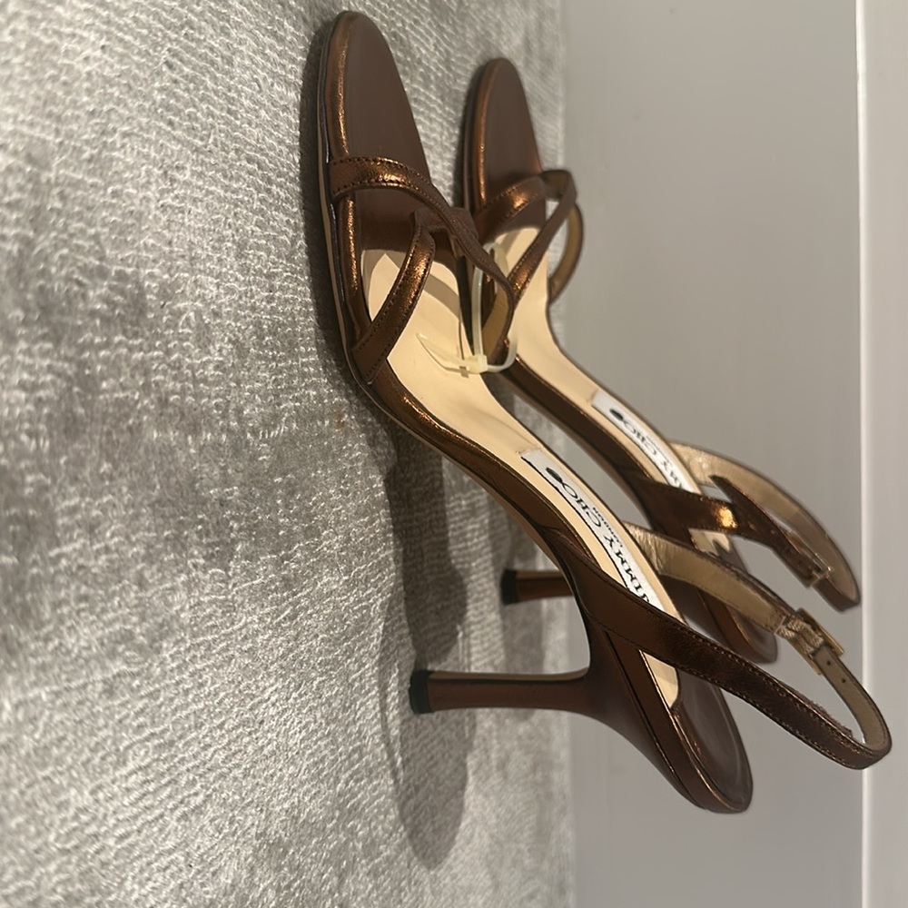 Brand new Jimmy Choo bronze Strappy Sandals - Picture 3 of 5